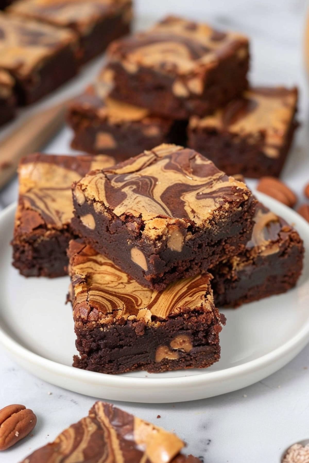 Peanut Butter Brownie Squares