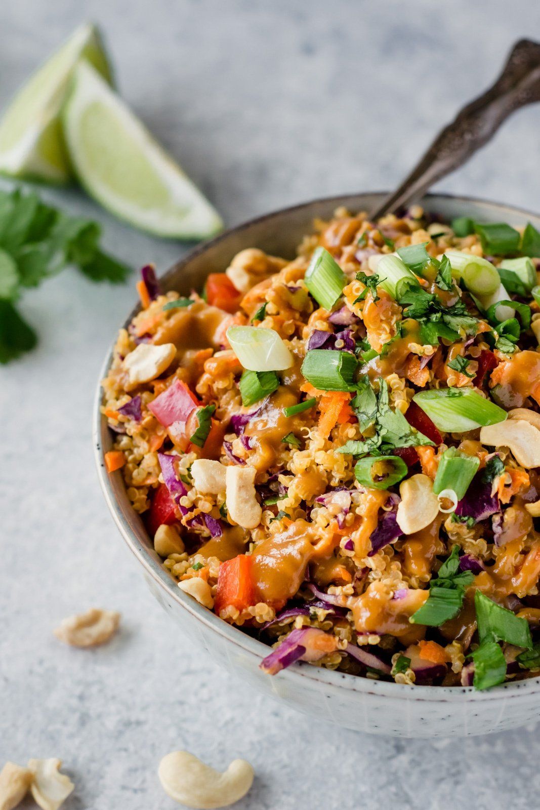 Thai-Style Peanut Quinoa Crunch Salad