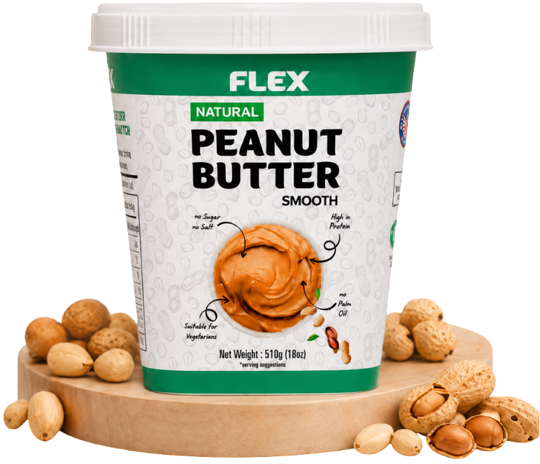 FLEX Natural Smooth Peanut Butter – 510g
