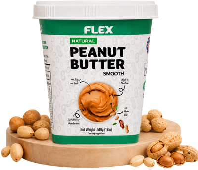 FLEX Natural Smooth Peanut Butter – 510g